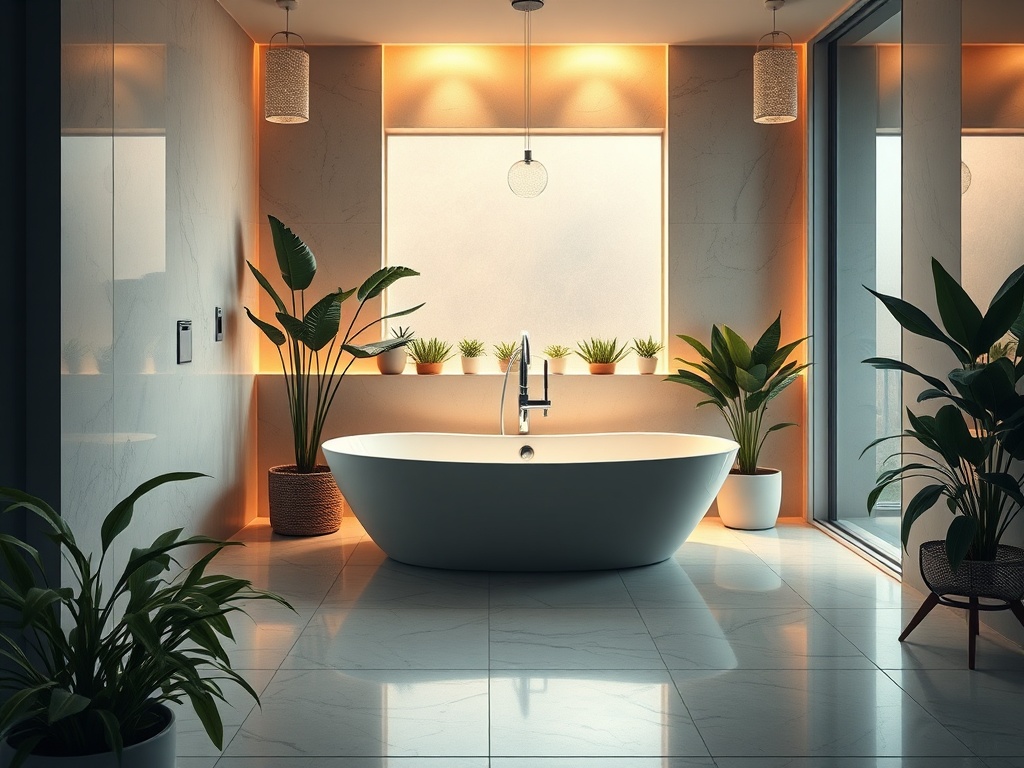 Salle de bain moderne rénovée par un plombier à Bagneux